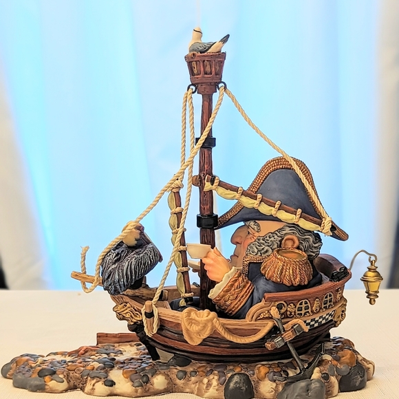 James Christensen Greenwich Workshop Waiting for the Tide Boat Ship Art Figurine - Picture 6 of 9